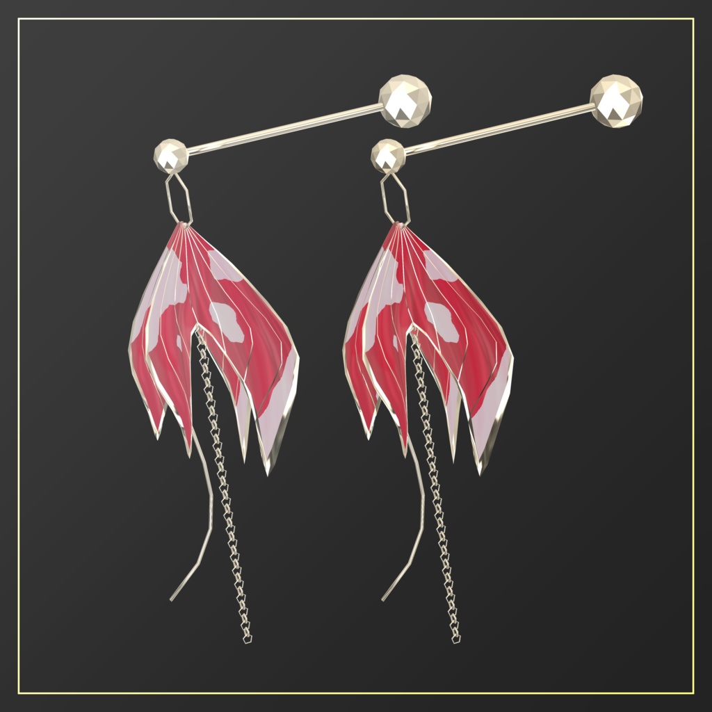 【3D】金魚のピアス【PB設定済】