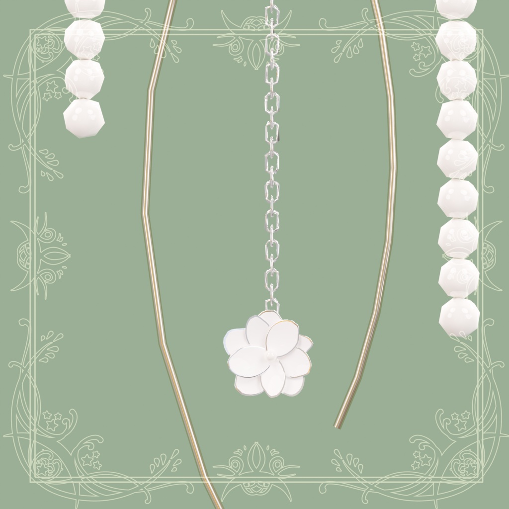 【3D】フォロワー400名様突破記念AZARISピアス【PB設定済】