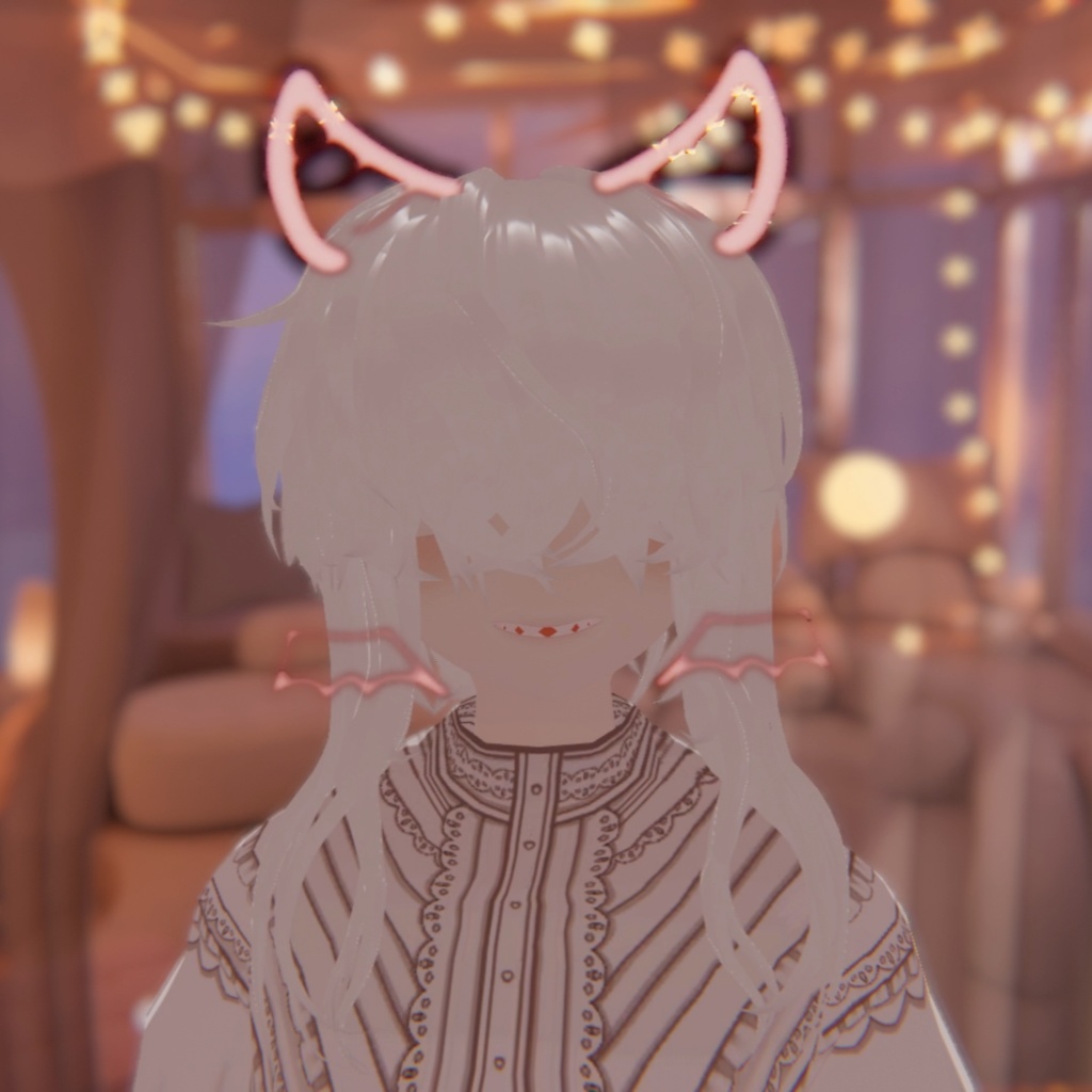 【VRC】アニメーション付き落書き風動物耳