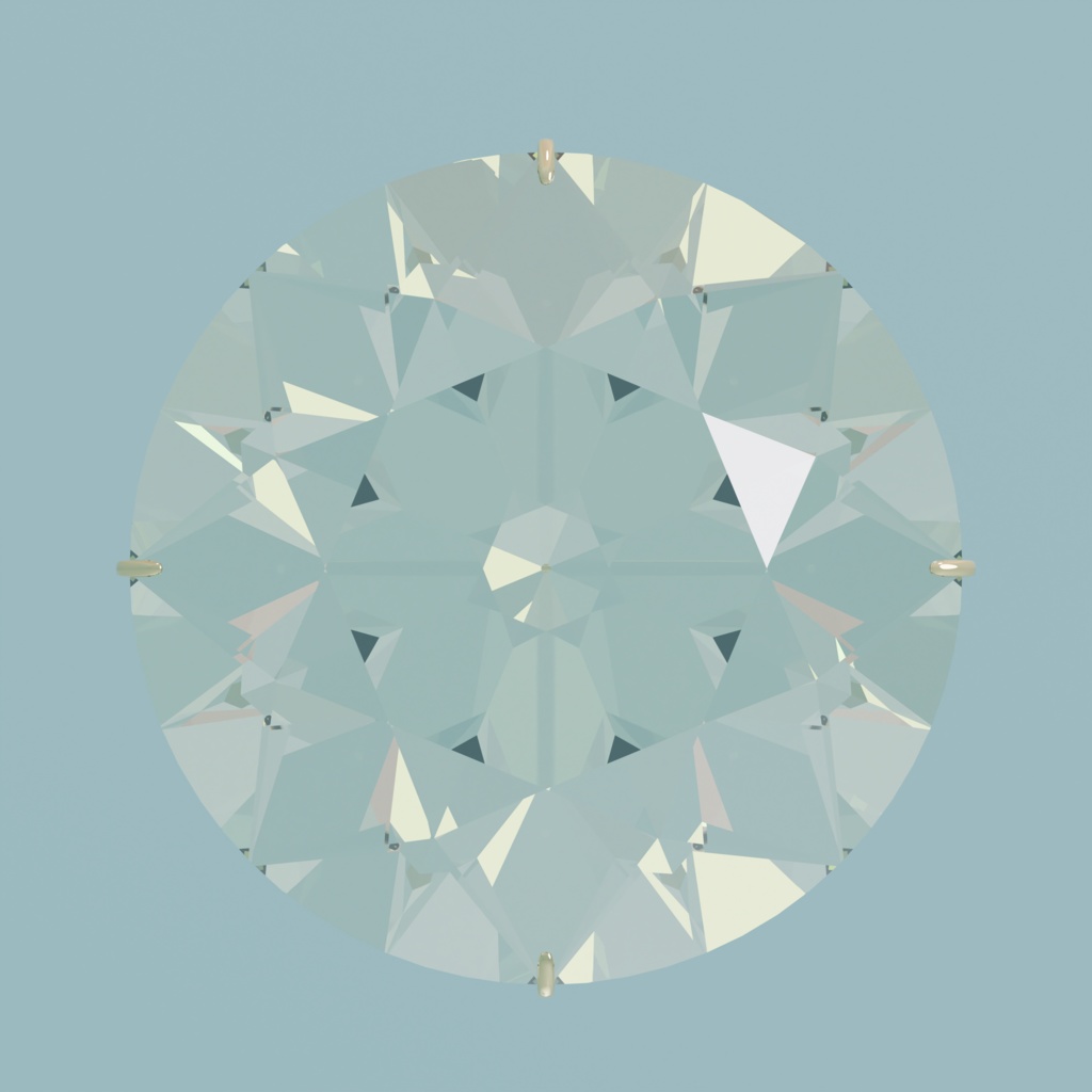 【VRC想定】漫画みたいなダイヤの指輪【3D】