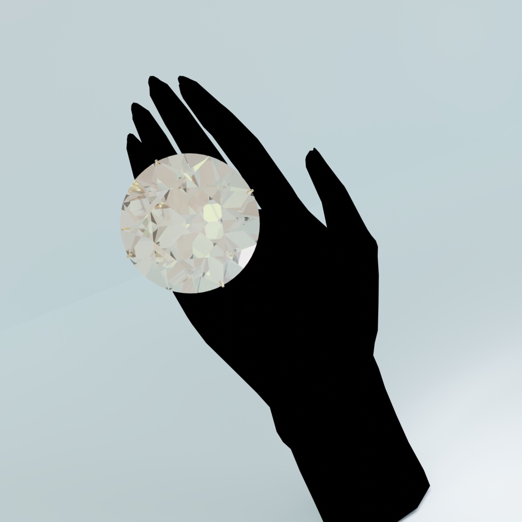 【VRC想定】漫画みたいなダイヤの指輪【3D】