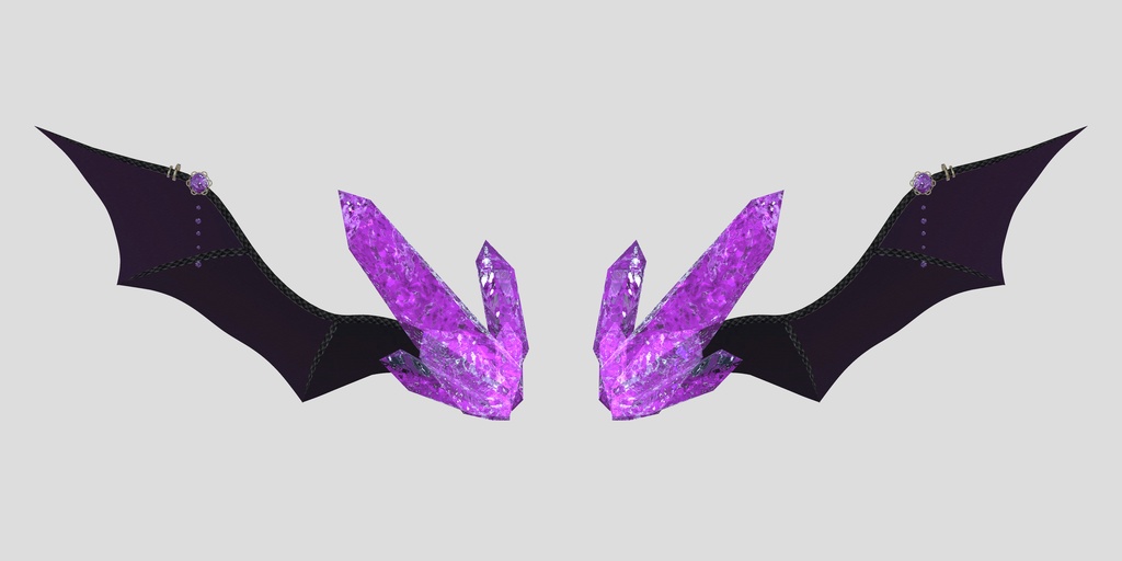 【VRC】アメジストノドラゴン【3D】