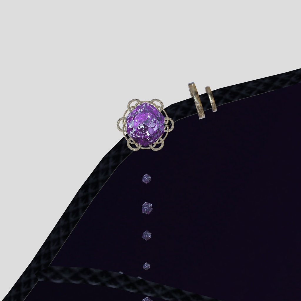 【VRC】アメジストノドラゴン【3D】