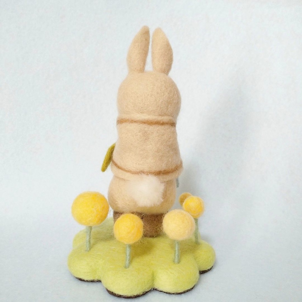 うさぎきぐるみ【羊毛フェルトドール】
