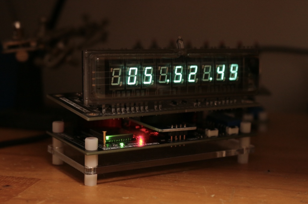 VFD管時計 電子工作キット 長物管タイプ