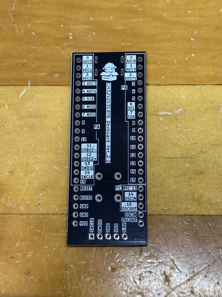 CH32V203C8T6 開発ボード