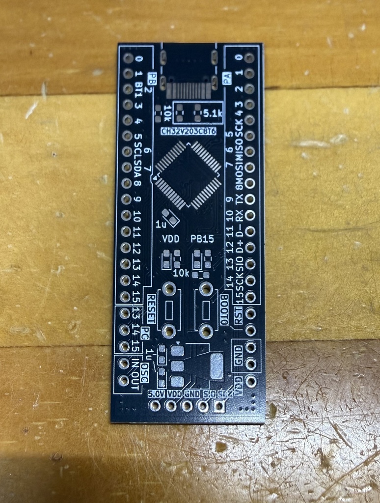 CH32V203C8T6 開発ボード