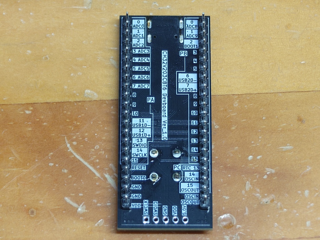 CH32V203C8T6 開発ボード