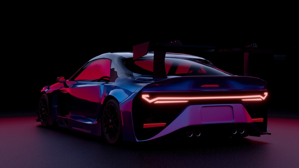 GT3風 リギング済みモデル