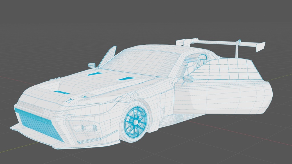 GT3風 リギング済みモデル