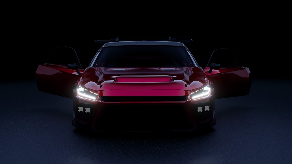 GT3風 リギング済みモデル