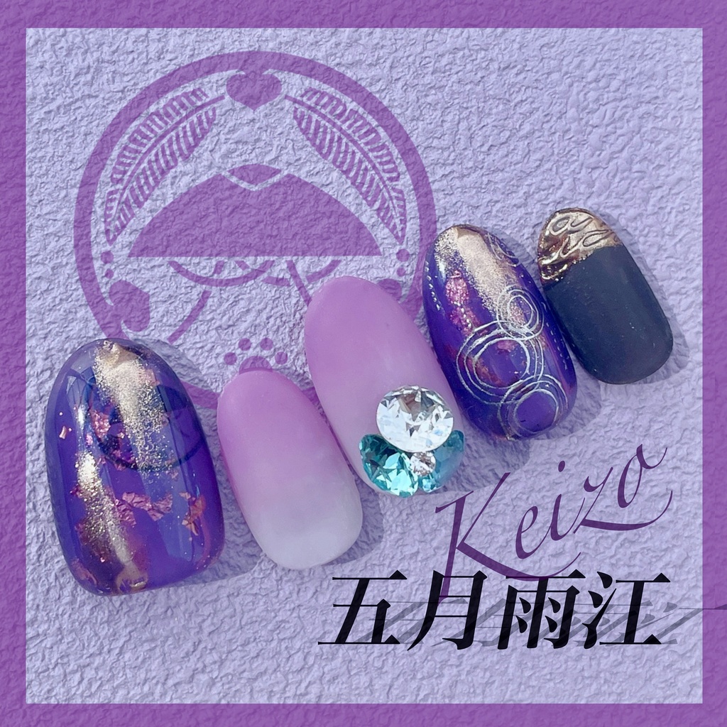展示中【五月雨江】【村雲江】軽装イメージ、ネイルチップ