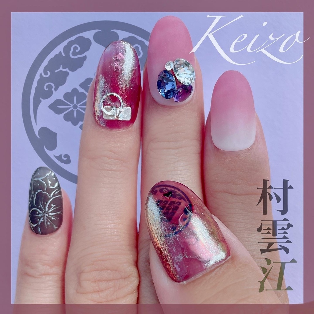 展示中【五月雨江】【村雲江】軽装イメージ、ネイルチップ