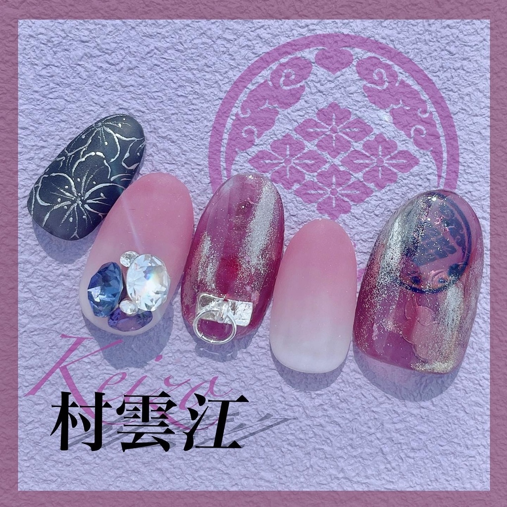 展示中【五月雨江】【村雲江】軽装イメージ、ネイルチップ