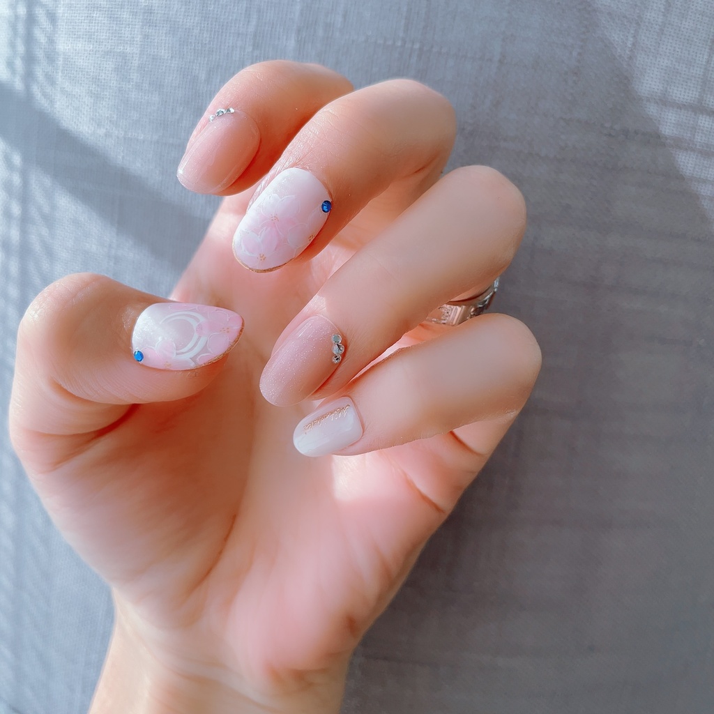 展示中【刀剣男士と桜ネイル】