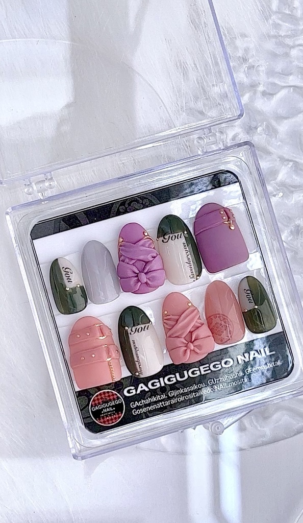 展示中【五月雨江】【村雲江】江とリボンネイル