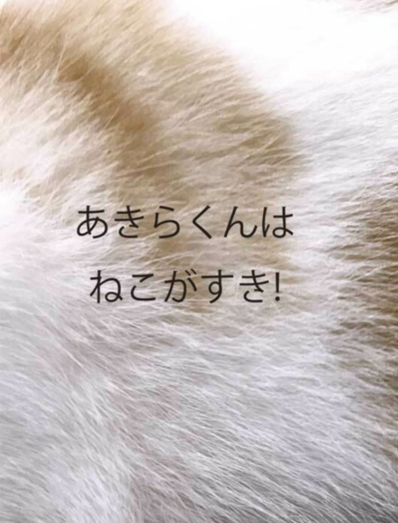 あきらくんはねこがすき！
