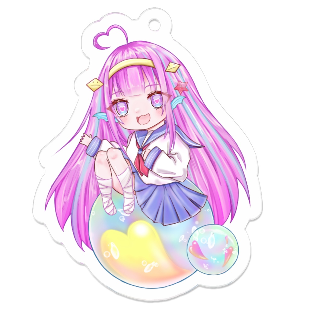 アマビエ。アクリルキーホルダー