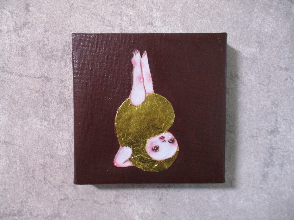 2025制作 油彩 ヨガマトちゃん