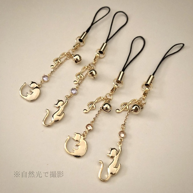 ねこ×音楽 チャームストラップ