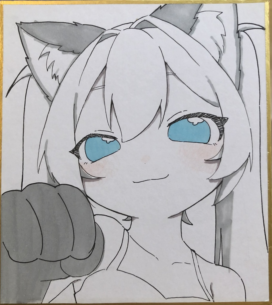 ミクさんのミニ色紙