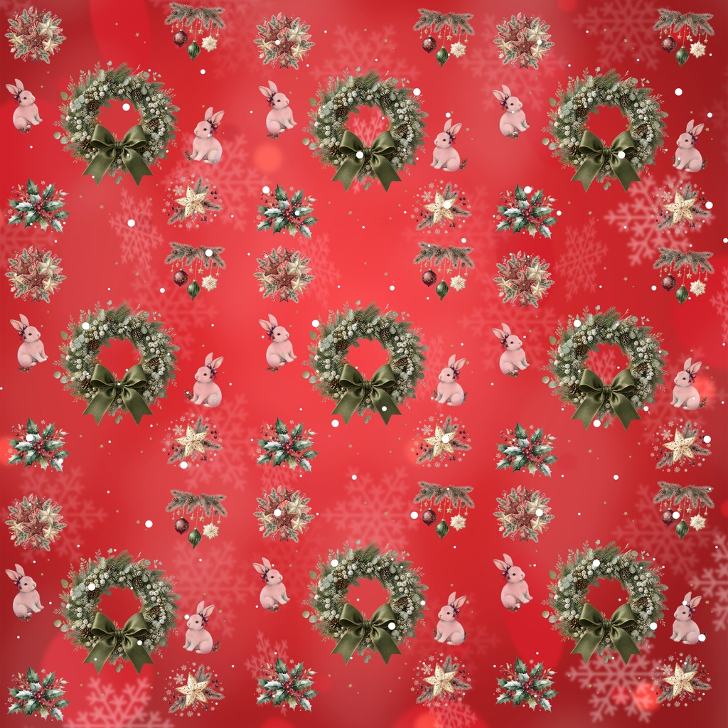 クリスマス デジタルペーパー10枚セット|PNG・2000×2000px