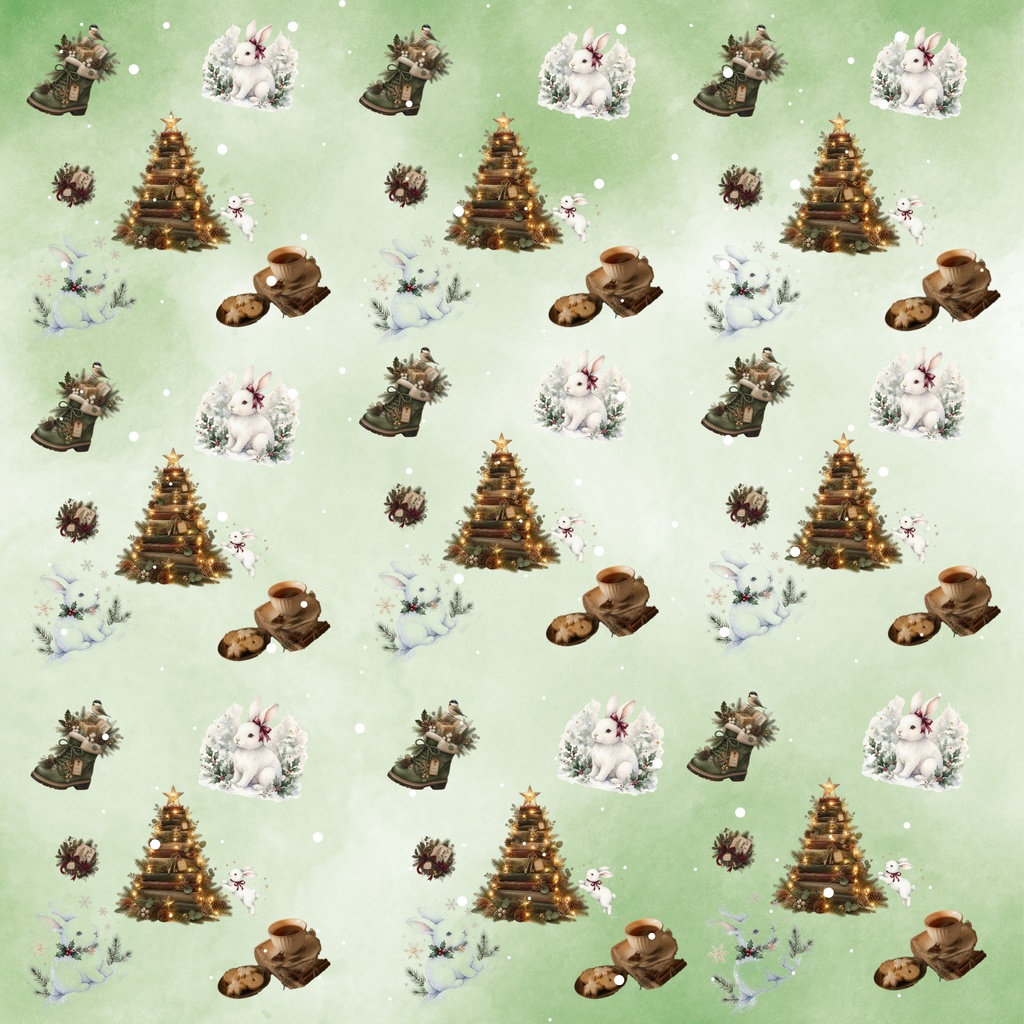 クリスマス デジタルペーパー10枚セット|PNG・2000×2000px