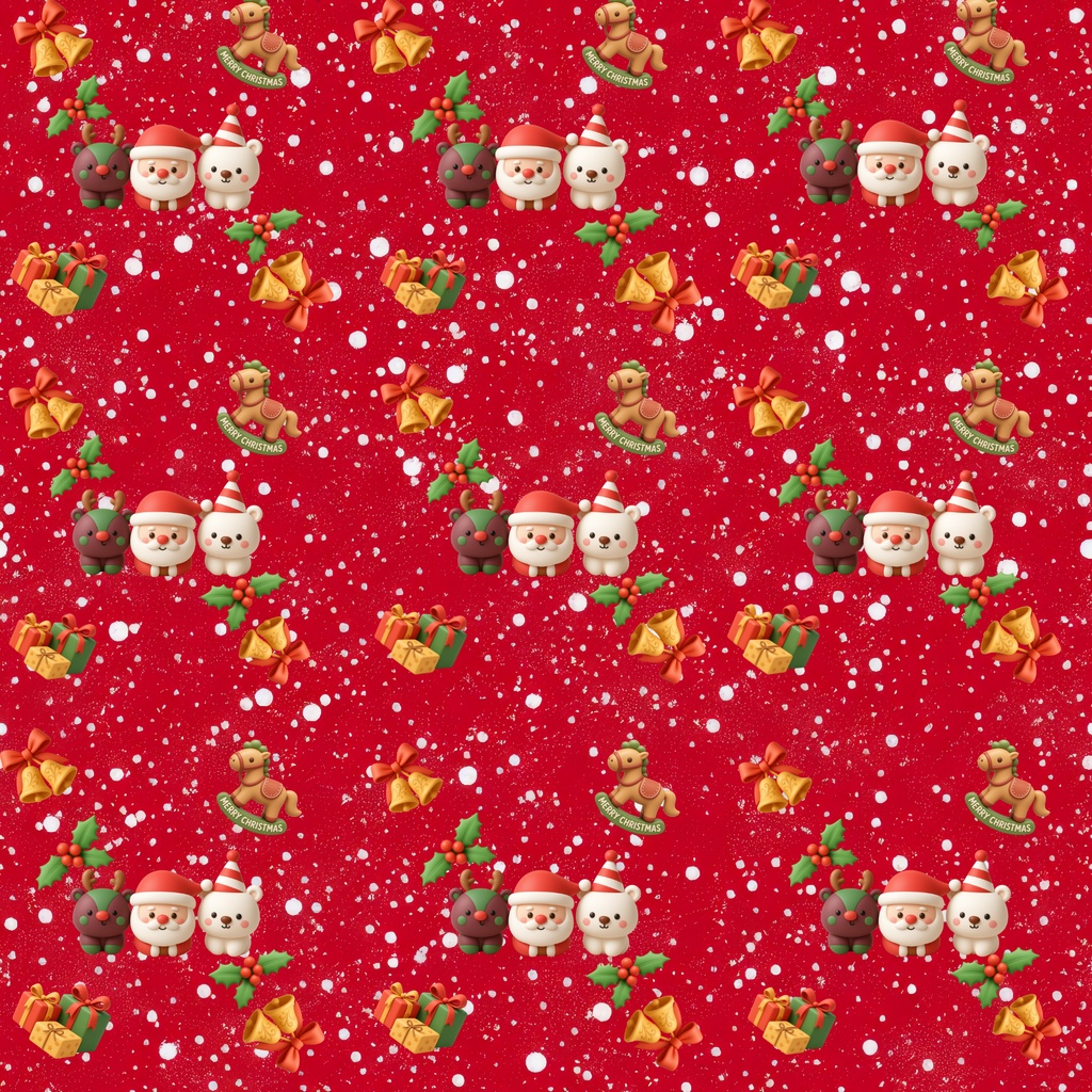 クリスマス デジタルペーパー10枚セット|PNG・2000×2000px