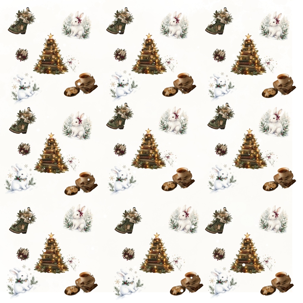 クリスマス デジタルペーパー10枚セット|PNG・2000×2000px