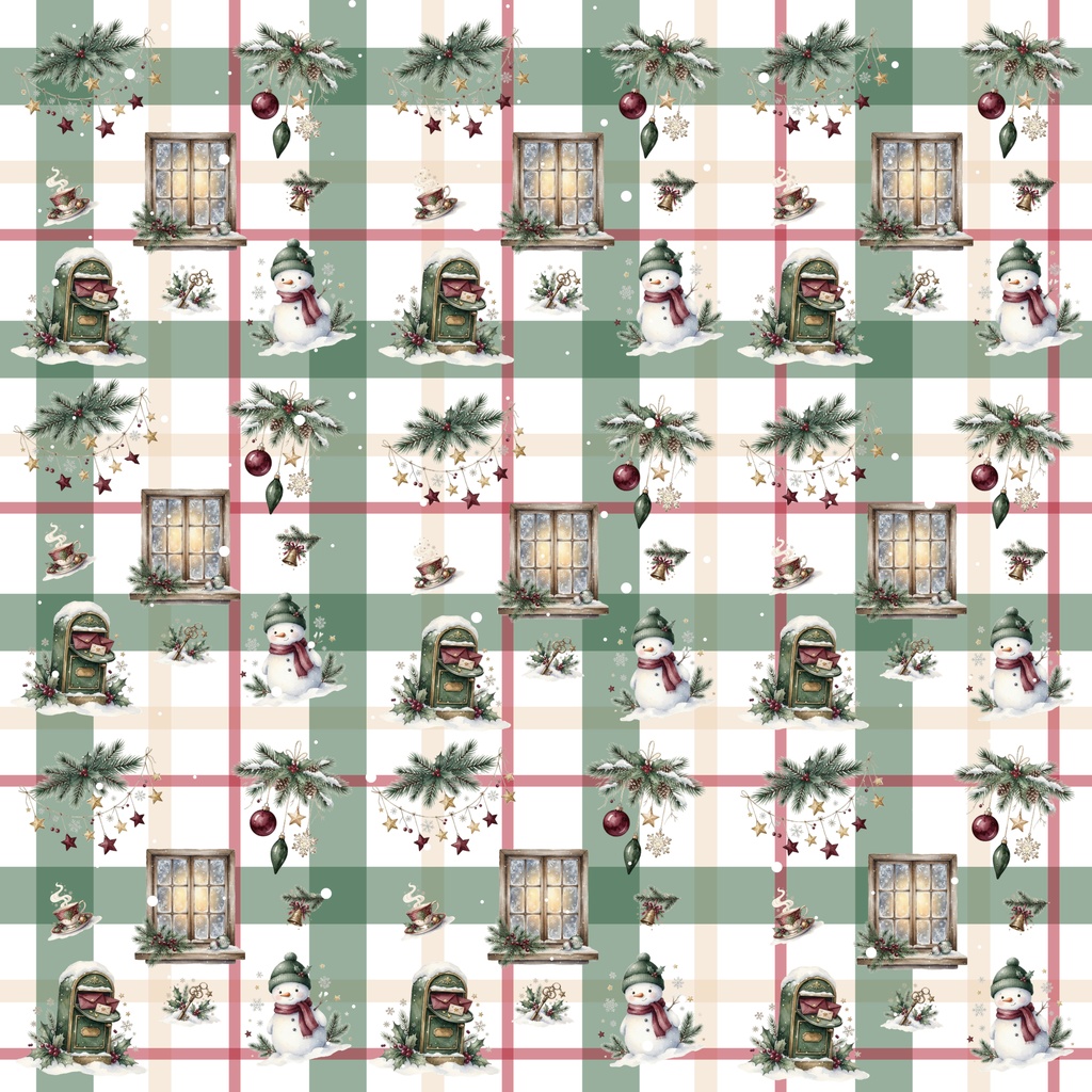 クリスマス デジタルペーパー10枚セット|PNG・2000×2000px