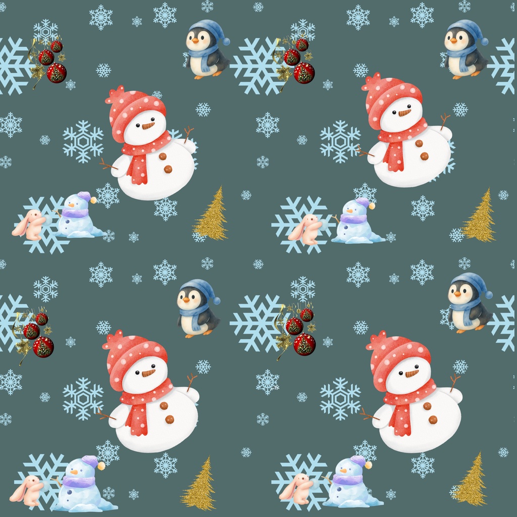 クリスマス デジタルペーパー10枚セット|PNG・2000×2000px