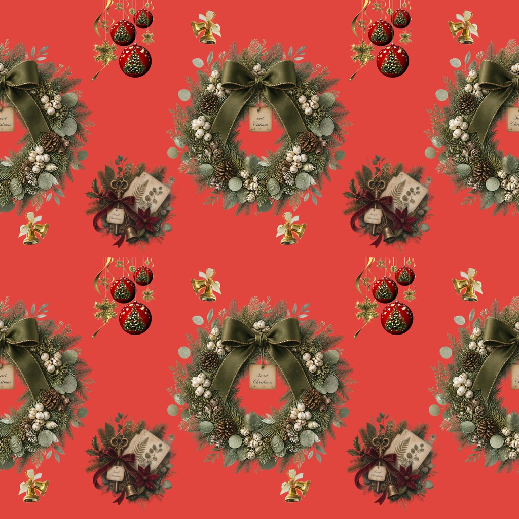 クリスマス デジタルペーパー10枚セット|PNG・2000×2000px