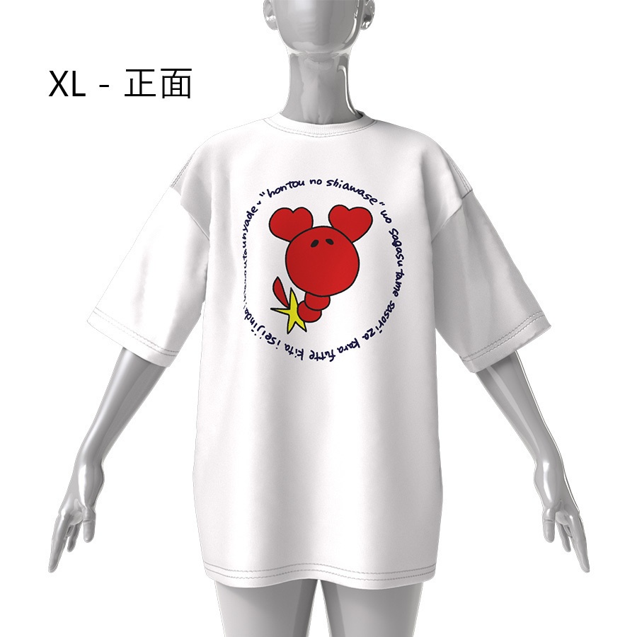 【 #朱音るら 】ばんにくビッグシルエットTシャツ
