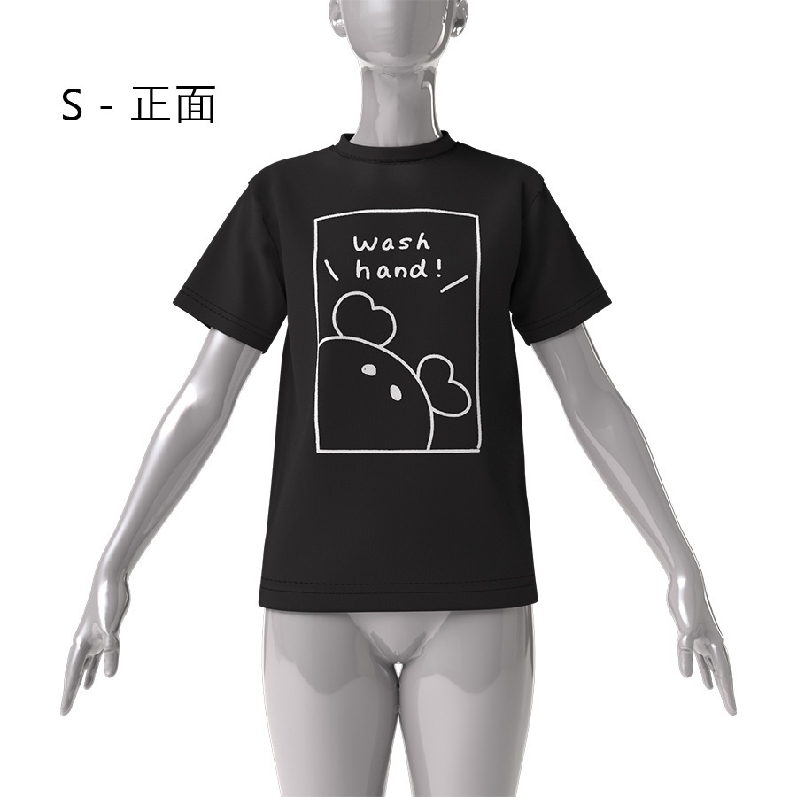 【 #朱音るら 】Wash Hand!ビッグシルエットTシャツ