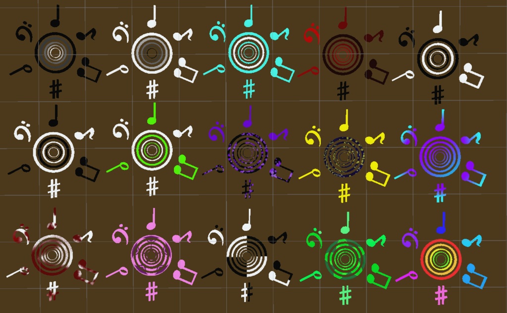 PC&QUEST対応!!音符のヘイロー(アニメーション設定済み)