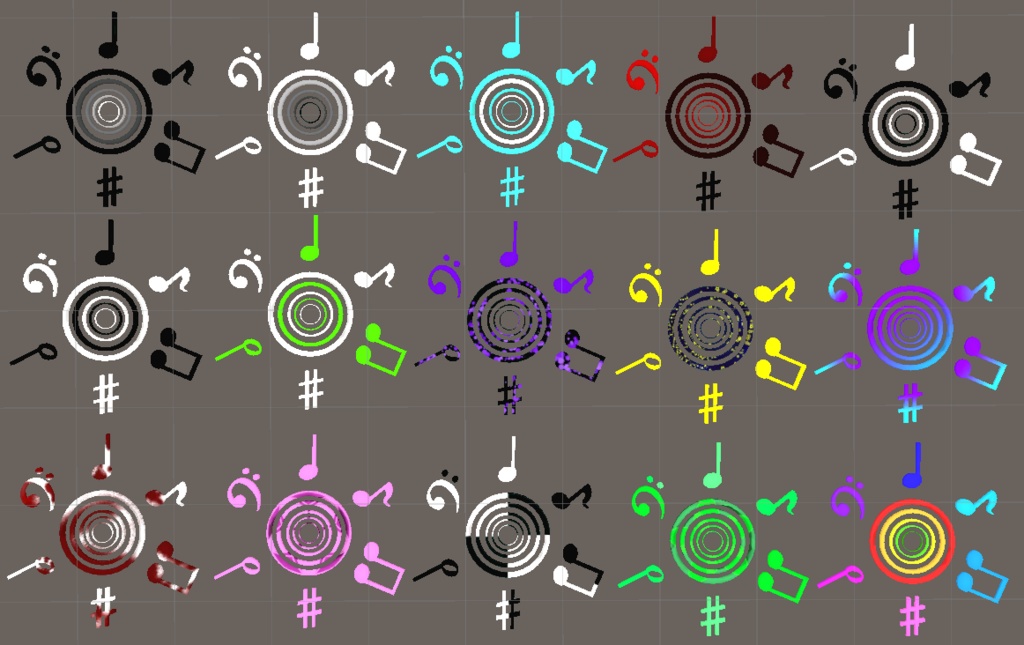 PC&QUEST対応!!音符のヘイロー(アニメーション設定済み)