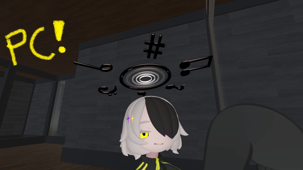 PC&QUEST対応!!音符のヘイロー(アニメーション設定済み)