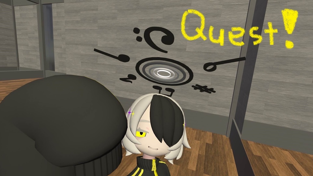 PC&QUEST対応!!音符のヘイロー(アニメーション設定済み)