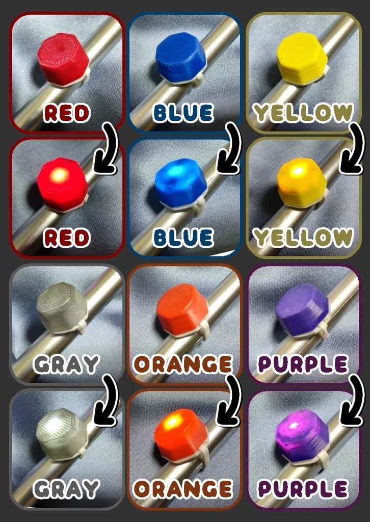 ぬいぐるみ用 光るリングライト