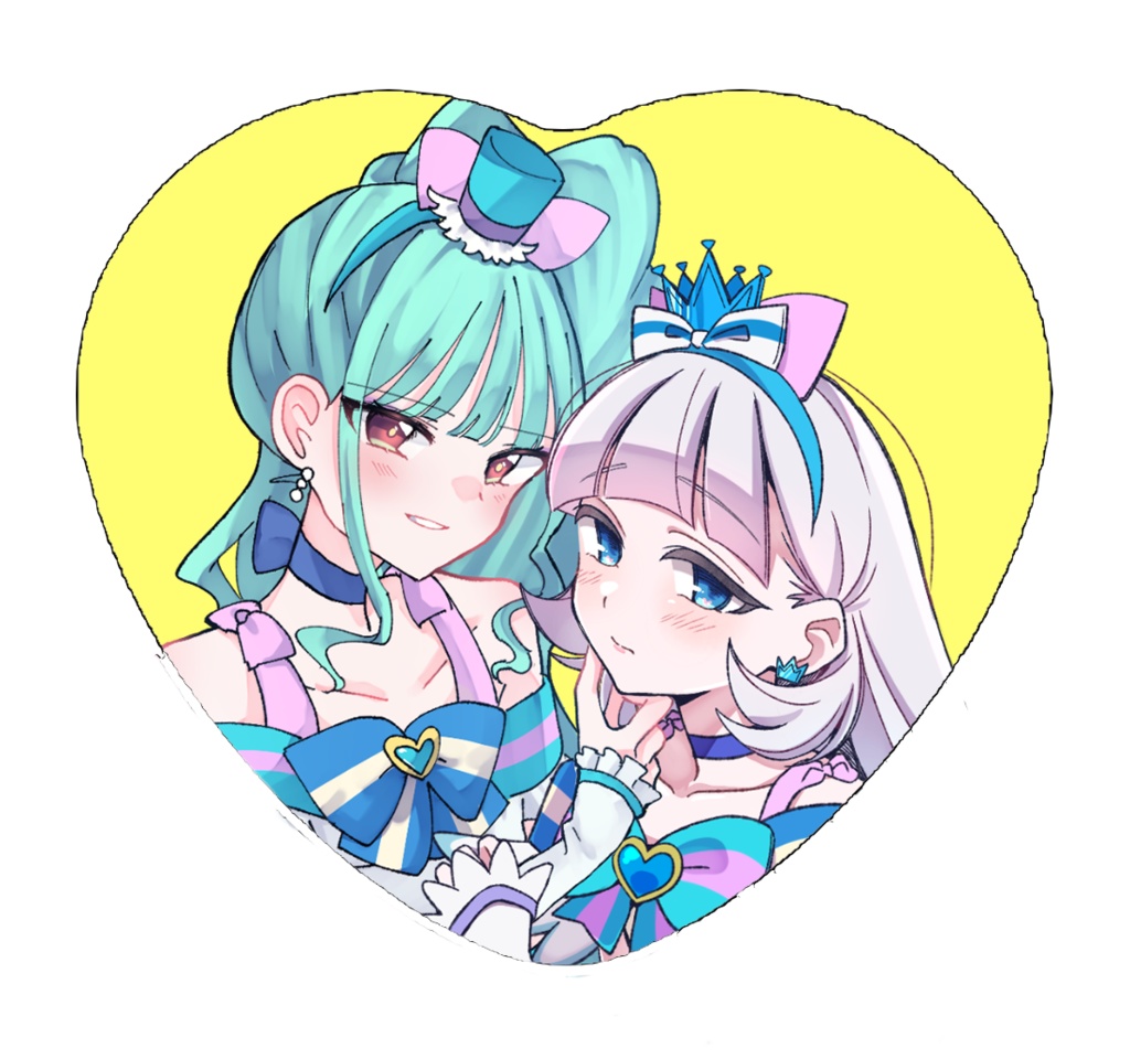 ハート缶バッジ