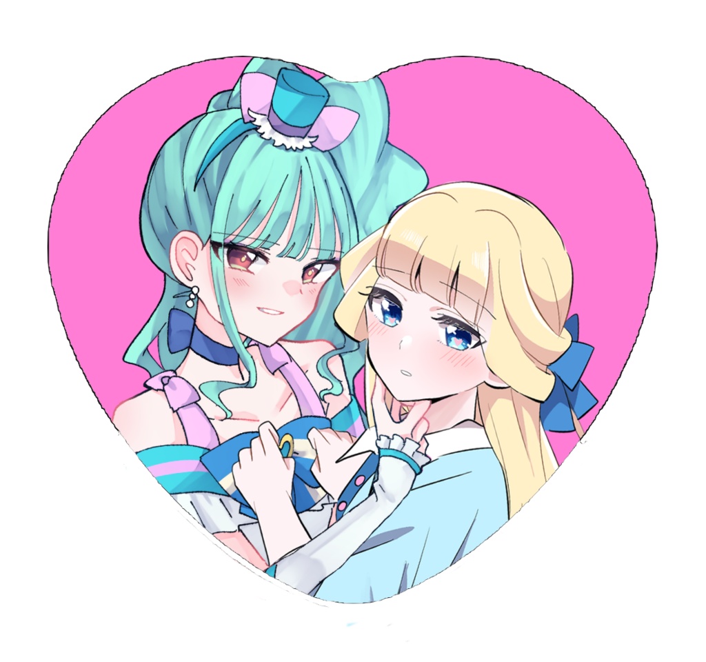 ハート缶バッジ