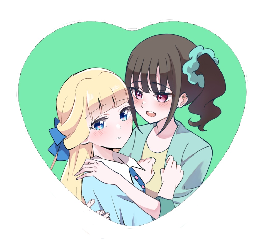 ハート缶バッジ