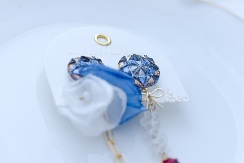 ガラスボタンアクセサリー