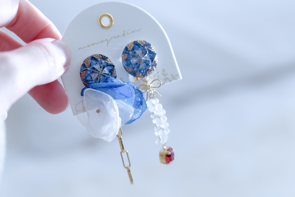 ガラスボタンアクセサリー