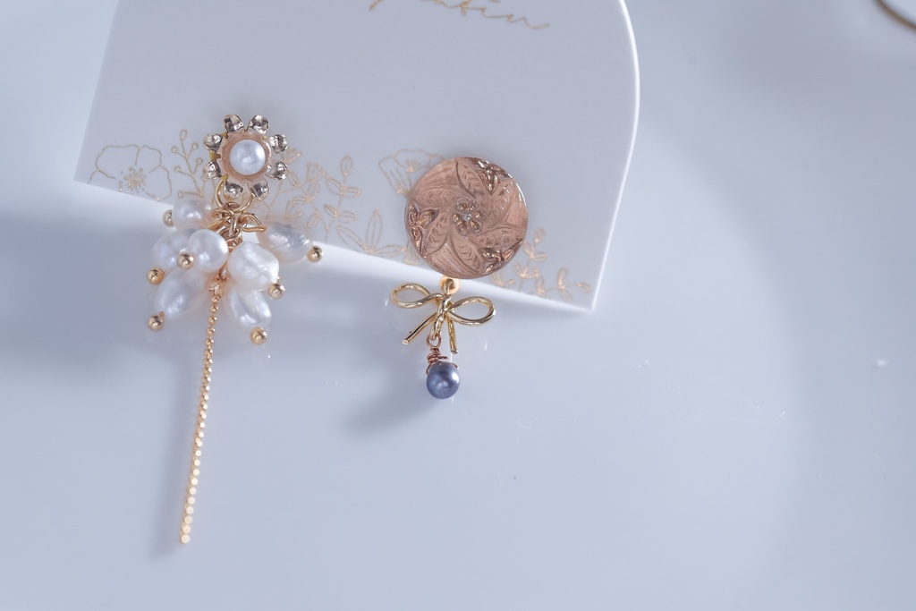 ガラスボタンアクセサリー