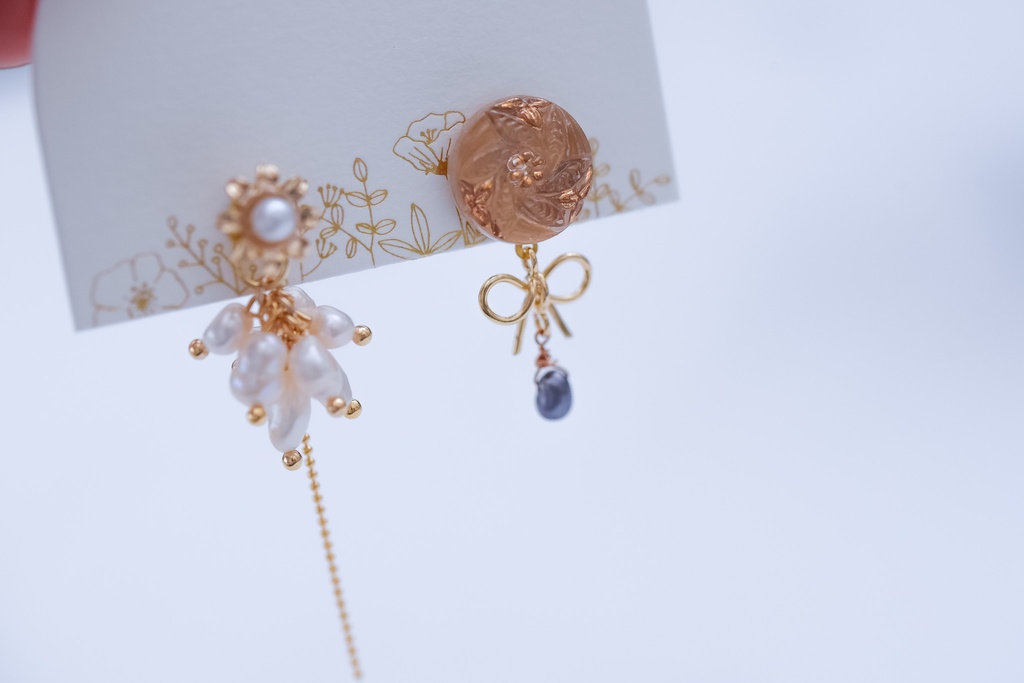 ガラスボタンアクセサリー