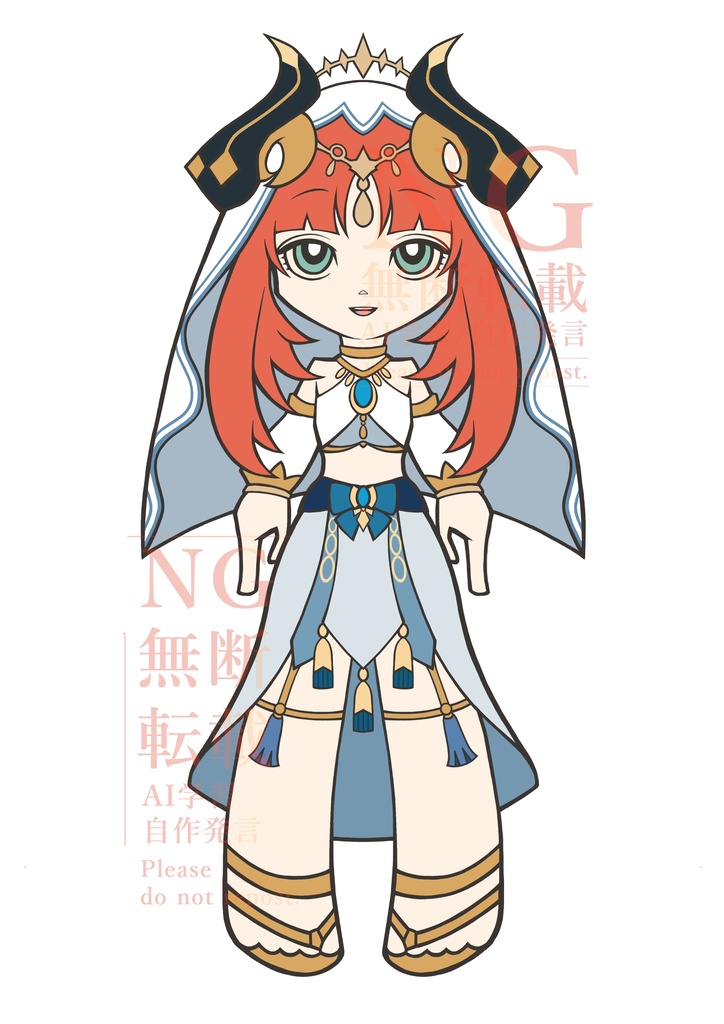 【原神】カートゥーン風アクリルスタンド＜ニィロウ＞