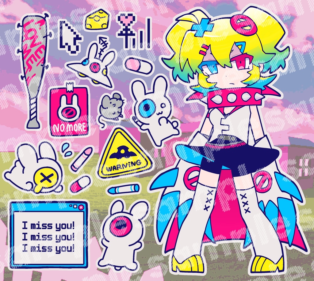 苺乗デフォルメTシャツ