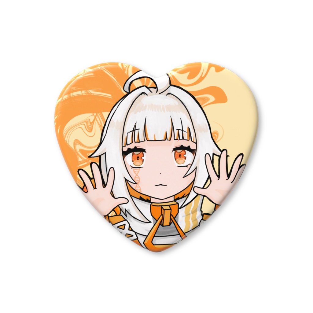 ドーナ･マアル/ハート缶バッジ