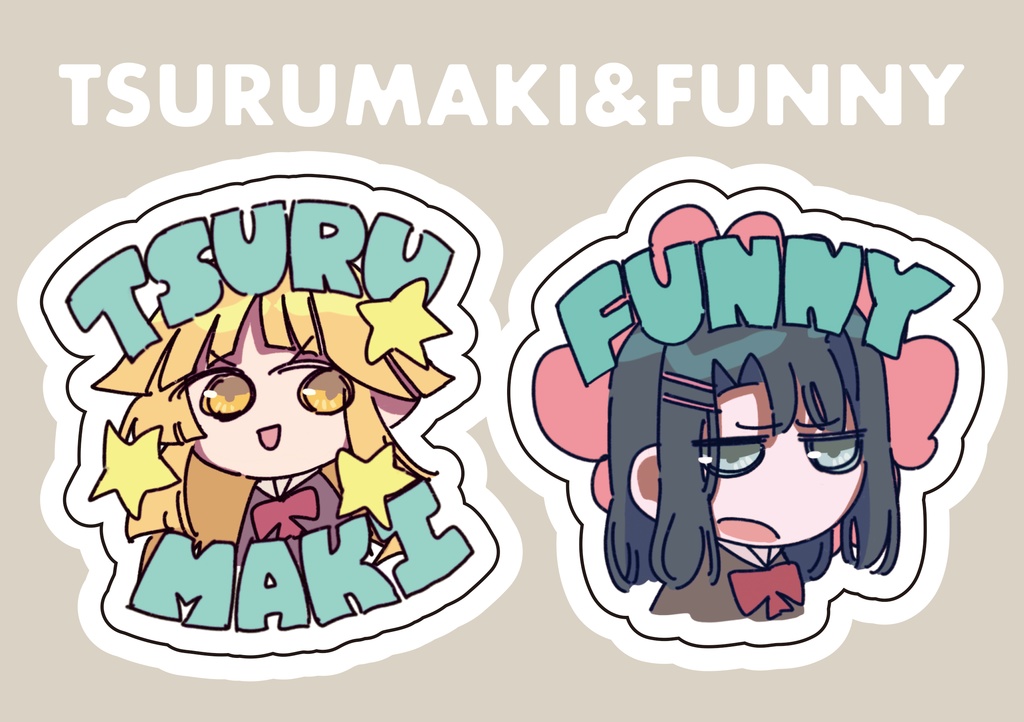 TSURUMAKI&FUNNYステッカー